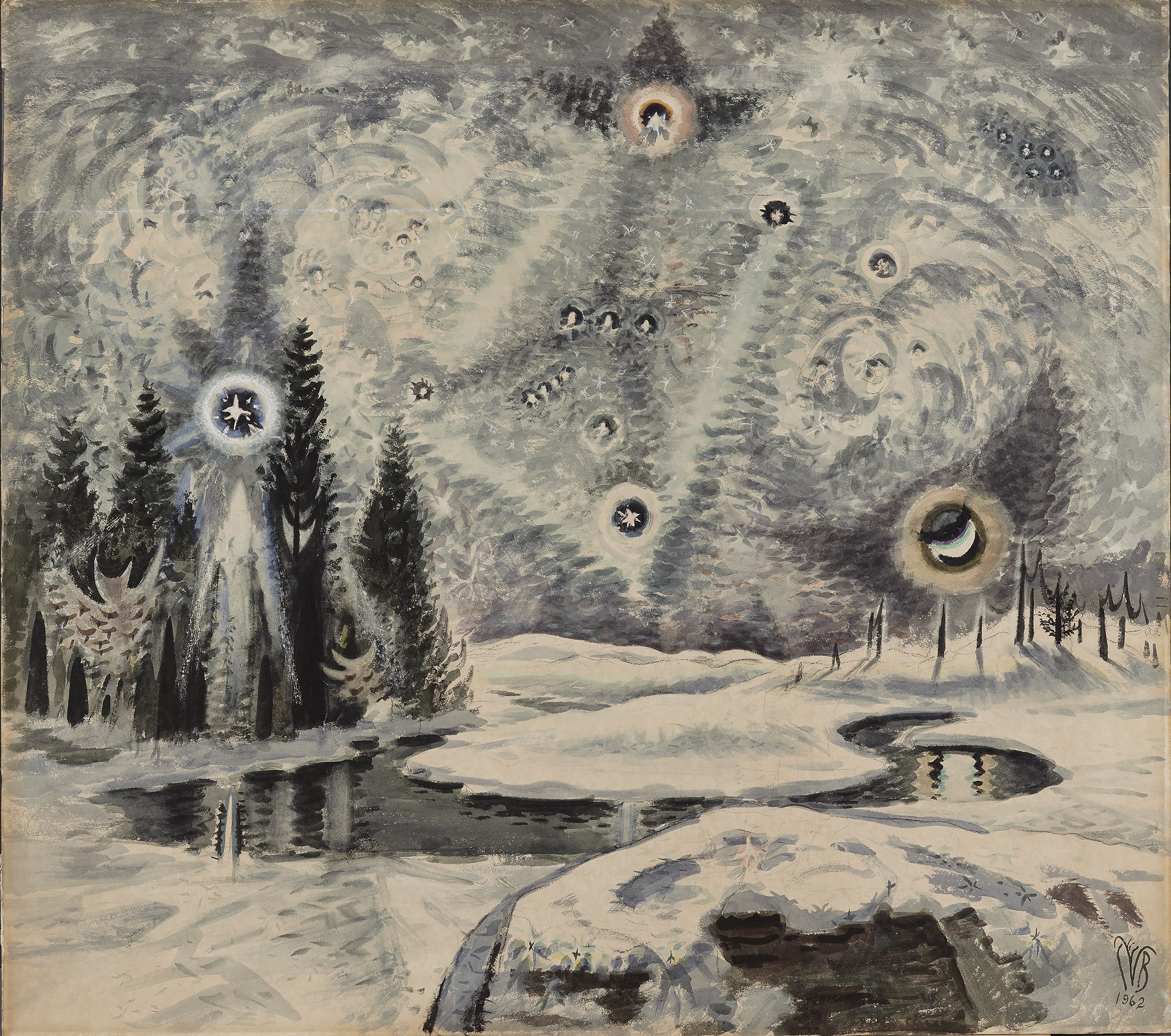 Orion in Winter - Burchfield, Charles Ephraim. Museo Nacional